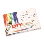 Комплект рисуване по номера 40x50 см -Нощни делфини BFB1299