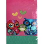 Диамантен гоблен 20x30 см кръгли диаманти пълно облепяне с рамка - Семейство бухали GLB30660