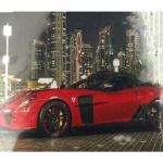 Диамантен гоблен 30x40 см кръгли диаманти пълно облепяне с рамка - Червено ферари GLD60165