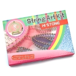 Творчески комплект STRING ART с конци,пирони и статив 11x11 см -ракета DHAA28298
