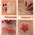 Творчески комплект STRING ART с конци,пирони и статив 11x11 см -ракета DHAA28298