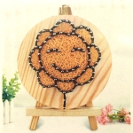 Творчески комплект STRING ART с конци,пирони и статив 11x11 см -жълто цвете DHAA28281