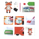 Комплект диамантен гоблен часовник 20x22 см -Калинка DZBCX17361