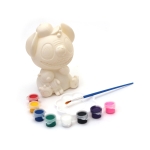 Пластмасова касичка за оцветяване 80x140 мм с четка и бои -Извънземно