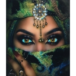 Диамантен гоблен 5D 30x40 см кръгли диаманти пълно облепяне - Мистична Лейла GLD62162