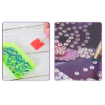 Диамантен гоблен 40x50 см кръгли диаманти пълно облепяне с рамка - Алпийско езеро GLE79521