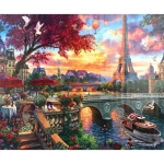 Комплект рисуване по номера 40x50 см - Мостовете на Париж RA5614
