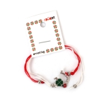 Мартеница гривна корда с подкова с детелинка и калинка