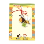 Мартеници пчела с детелинка филц с дърво 10 броя