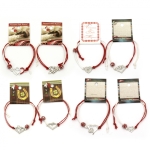 Мартеници гривни с метален елемент сърце с кристали