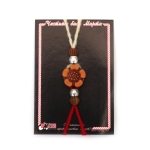 Мартеница гривна от вълна с цвете антик 10 броя