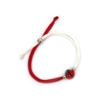 Мартеници Гривни за деца - корда с калинка 10 броя