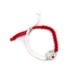 Ръчно плетени Мартеници Гривни за деца - с коте 10 броя