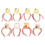 Гривна макраме МИКС метална фигурка - 10 броя