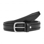 Мъжки класически колан с интересен дизайн - Italian belts -125 см