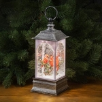 Светещ фенер с птички.