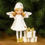 Бяло ангелче с подаръци