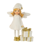 Бяло ангелче с подаръци