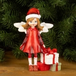 Червено ангелче с подаръци