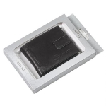 Мъжки черен портфейл Auto Set с лого на Skoda