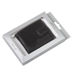 Мъжки черен портфейл Auto Set с лого на Nissan