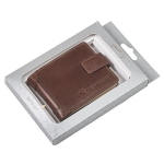 Мъжки кафяв портфейл Auto Set с лого на Peugeot