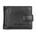 Мъжки черен портфейл Auto Set с лого на Renault