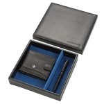 Мъжки комплект химикалка и портфейл Auto Set с логото на BMW