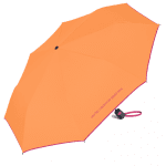Чадър BENETTON - оранжев с розов кант