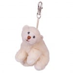 Плюшенa играчка-ключодържател бяла мечка