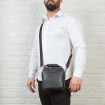 Мъжка черна  чанта през рамо - CHIARUGI