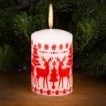 Коледна свещ с еленче
