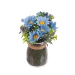 Аранжировка букет сини цветя