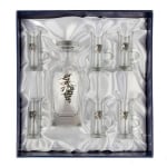 Сет бутилка + 6 чаши за ракия грозд