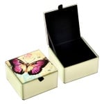Кутия за бижута лилава пеперуда