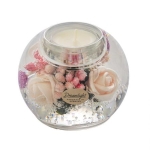 Стъклен свещник Little Rose