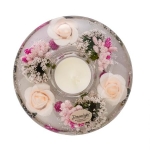 Стъклен свещник Little Rose