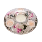 Стъклен свещник Little Rose