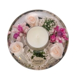 Стъклен свещник Little Rose