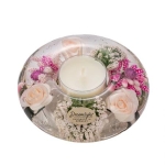 Стъклен свещник Little Rose