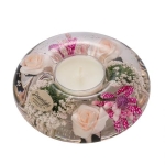 Стъклен свещник Little Rose