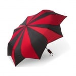 Дамски чадър PIERRE CARDIN черно и червено