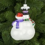 Стъклена играчка семейство снежни човечета