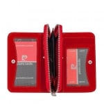 Дамско портмоне PIERRE CARDIN червено с покритие от лак