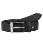 Мъжки черен колан Pierre Cardin - 110 cm