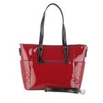 Дамска лачена червена чанта Pierre Cardin