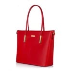 Дамска червена чанта от еко кожа PIERRE CARDIN