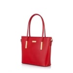 Дамска червена чанта от еко кожа PIERRE CARDIN - малка