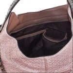 Дамска бляскава розова чанта Pierre Cardin