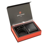 Мъжки комплект портфейл и колан Pierre Cardin - 120 см